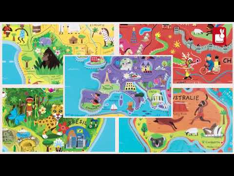Magnetpuzzle Weltkarte - RIESIG